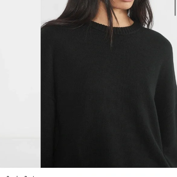 Sunday Best Peggy Black Crew Neck Sweater - Picture 3 of 4